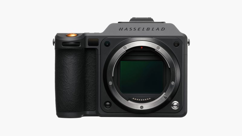 Hasselblad X2D II 100C medium format camera with 100MP HDR sensor and advanced autofocus system.