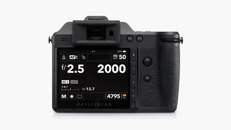 Hasselblad X2D II 100C medium format camera with 100MP HDR sensor and advanced autofocus system.
