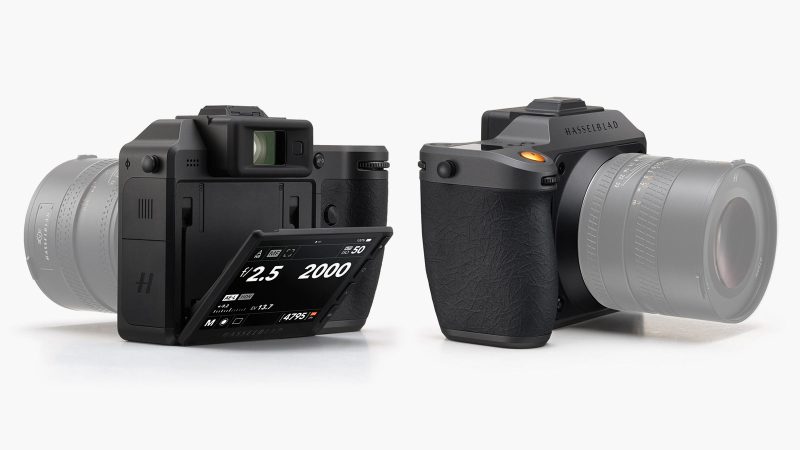 Hasselblad X2D II 100C medium format camera with 100MP HDR sensor and advanced autofocus system.