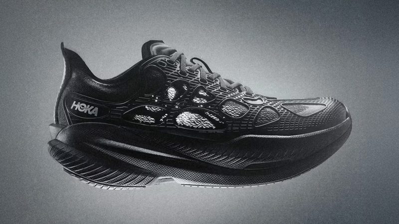 HOKA Mach X Caged running shoes with bold caged design, carbon plate midsole, and high-performance build for elite speed and maximum support.