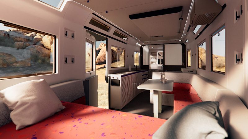 The Lightship AE.1 Atmos and Panos luxury off-grid travel trailers are designed for adventure, comfort, and sustainability.