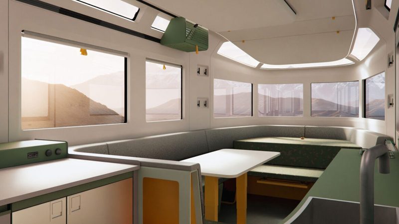 The Lightship AE.1 Atmos and Panos luxury off-grid travel trailers are designed for adventure, comfort, and sustainability.