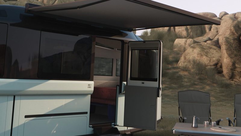 The Lightship AE.1 Atmos and Panos luxury off-grid travel trailers are designed for adventure, comfort, and sustainability.