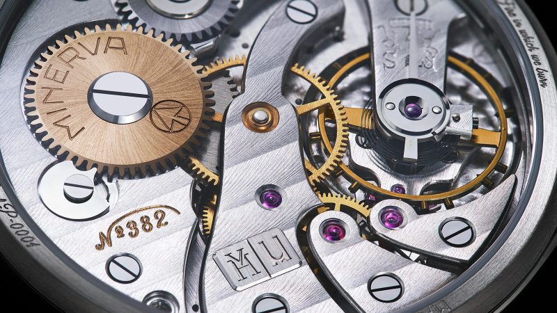Massena LAB x Vianney Halter Old Soul limited edition steampunk chronograph watch with vintage Minerva movement.