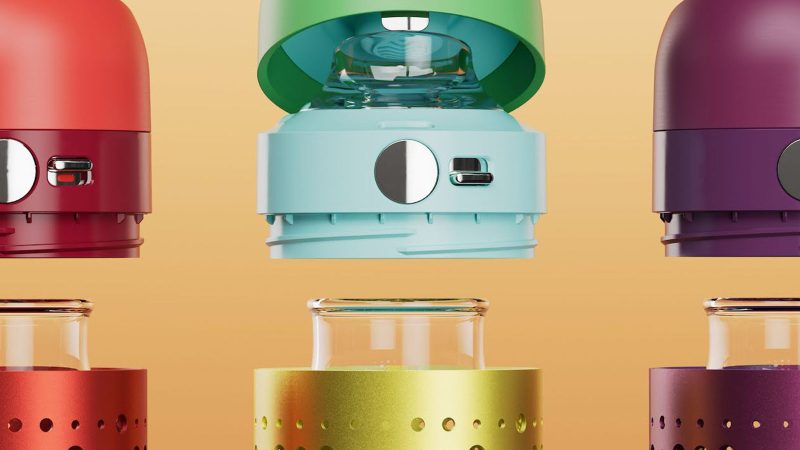The OKAPA Water Bottle features a German borosilicate glass core, anodized aluminum shell, and a precision Swiss-made spout.