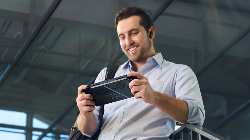 ROG Xbox Ally series handheld with Xbox grips and a 7-inch 120Hz display.