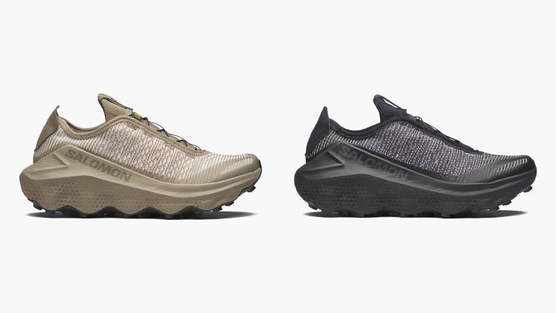 Salomon ORAVA ADVANCED sneaker featuring Kevlar® upper, Contagrip® outsole, and sculpted design inspired by nature's flowing curves for high-performance movement.