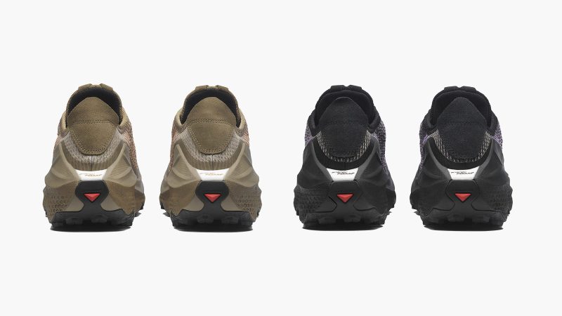 Salomon ORAVA ADVANCED sneaker featuring Kevlar® upper, Contagrip® outsole, and sculpted design inspired by nature's flowing curves for high-performance movement.