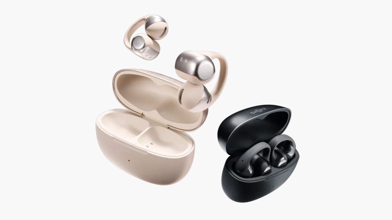 Shokz OpenDots One open-ear clip-on earbuds featuring Dolby Audio, secure lightweight fit, and 40-hour battery life in a sleek, water-resistant design.