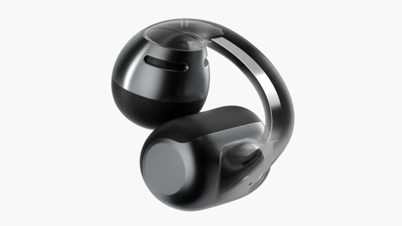 Shokz OpenDots One open-ear clip-on earbuds featuring Dolby Audio, secure lightweight fit, and 40-hour battery life in a sleek, water-resistant design.