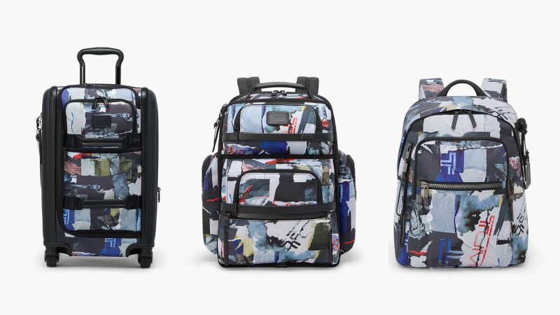 The TUMI New York Poster Print Bag collection features bold NYC street art graphics on premium travel bags.