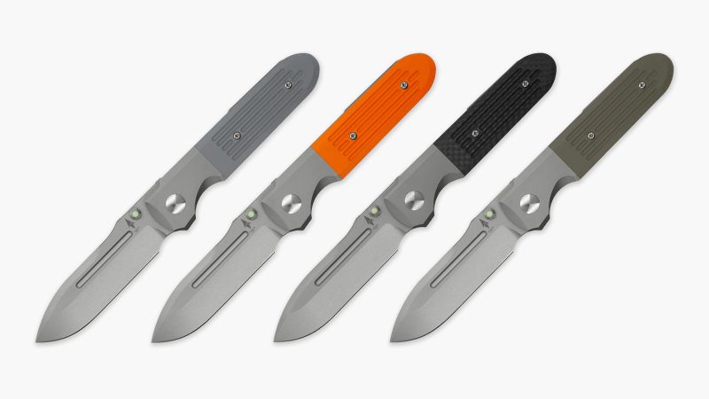 Terrain 365 Invictus-ATB-SP folder knife featuring a rust-proof Terravantium blade, titanium framelock and pivot with ceramic bearings, carbon-fiber handle side—designed for all-terrain utility.