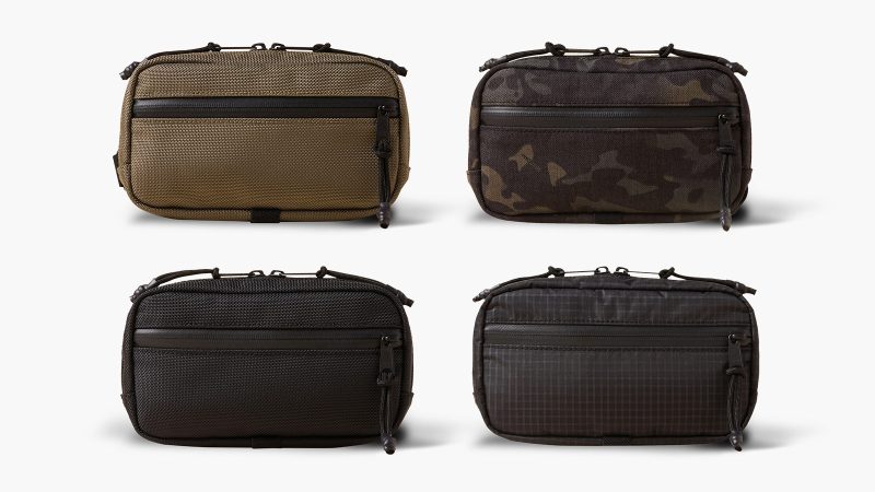 The Brown Buffalo Conceal Waistpack has a streamlined design, taco-shell opening, and eco-friendly UltraGrid recycled nylon fabric.