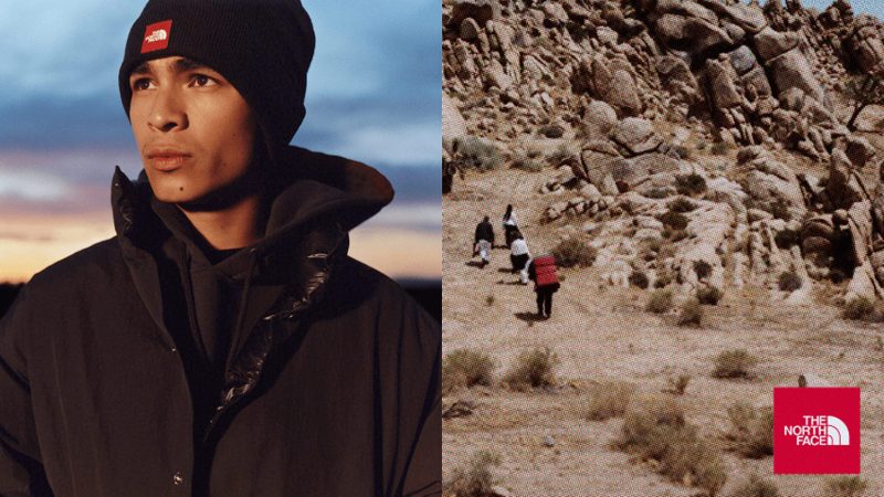 The North Face Red Box Collection showcases iconic outerwear reimagined for streetwear and performance, featuring bold branding and functional design.