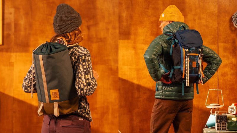 Topo Designs Fall 2025 Collection featuring rugged jackets, versatile pants, and minimalist backpacks for outdoor and city adventures.