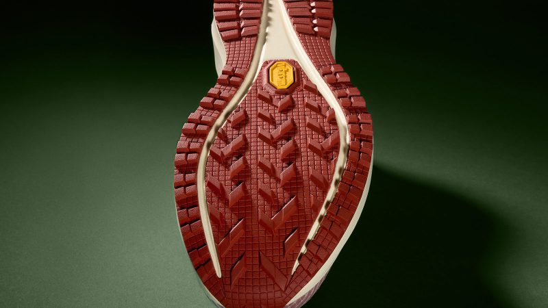 Tracksmith’s Eliot Range trail running shoe in minimalist design with Vibram XS Trek Evo outsole and Merino wool bootie for comfort and traction.