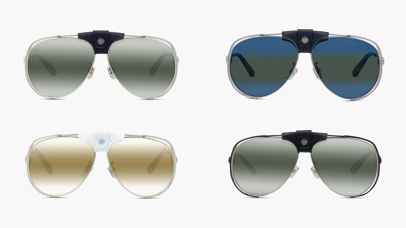 Vuarnet Arctic sunglasses in Japanese titanium and Italian acetate, featuring premium mineral lenses with full UV protection and glare reduction, designed for mountain and urban use.