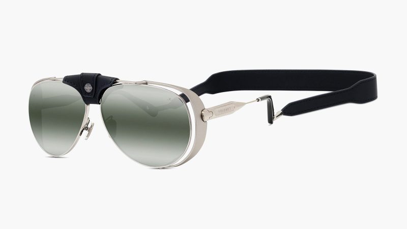 Vuarnet Arctic sunglasses in Japanese titanium and Italian acetate, featuring premium mineral lenses with full UV protection and glare reduction, designed for mountain and urban use.