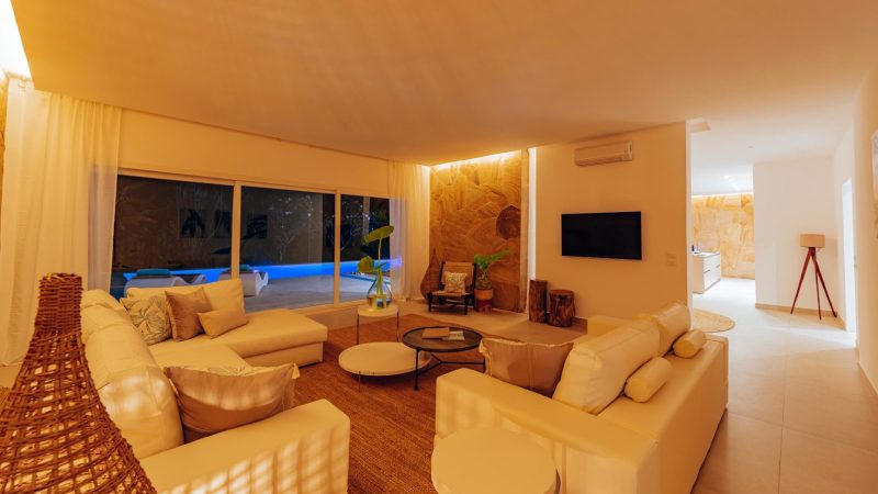 Ycona Luxury Resort in Zanzibar features private beachfront villas surrounded by lush tropical gardens and sustainable architecture.