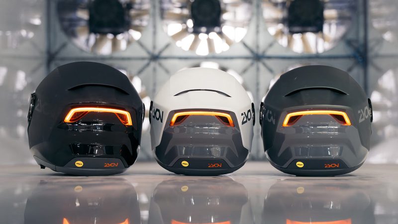 The Zyon Motorcycle Helmet features an aerodynamic shell and bold matte black design for high-performance riders.