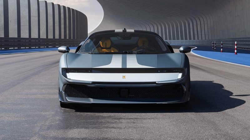 The 2027 Ferrari 849 Testarossa hybrid supercar in coupe and Spider form, delivering 1,036 horsepower with bold design and advanced aerodynamics.