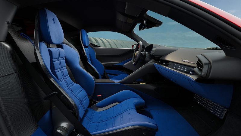 The 2027 Ferrari 849 Testarossa hybrid supercar in coupe and Spider form, delivering 1,036 horsepower with bold design and advanced aerodynamics.