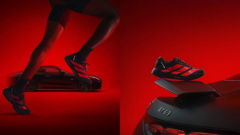 Adidas Adizero x Mercedes-AMG collection showcases racing-inspired sportswear with sleek, performance-driven design.