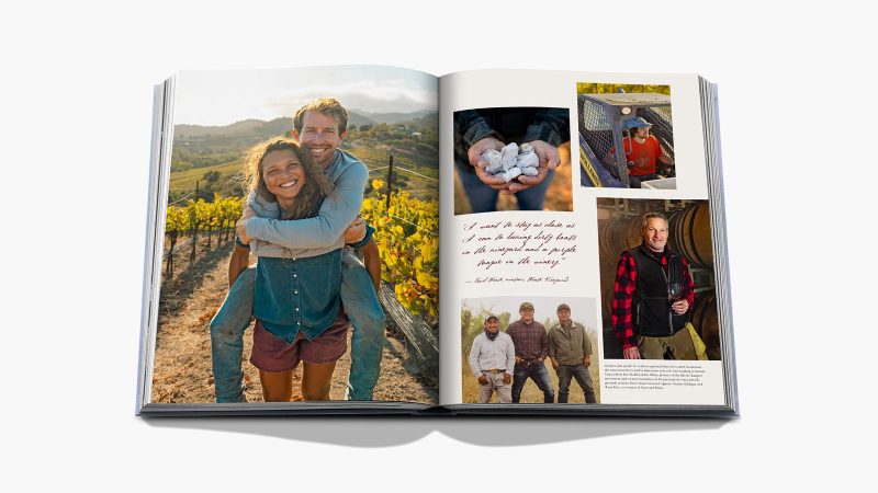 Assouline’s Wine & Travel: United States of America book features Enrico Bernardo’s journey through Napa, the Willamette Valley, Santa Barbara, and beyond, accompanied by over 400 illustrations.