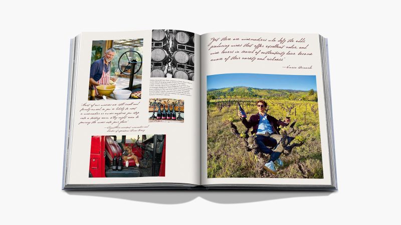 Assouline’s Wine & Travel: United States of America book features Enrico Bernardo’s journey through Napa, the Willamette Valley, Santa Barbara, and beyond, accompanied by over 400 illustrations.