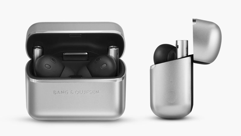 The Bang & Olufsen BeoGrace earphones boast a sleek, minimalist design that showcases luxury craftsmanship, premium audio performance, and modern wireless technology.