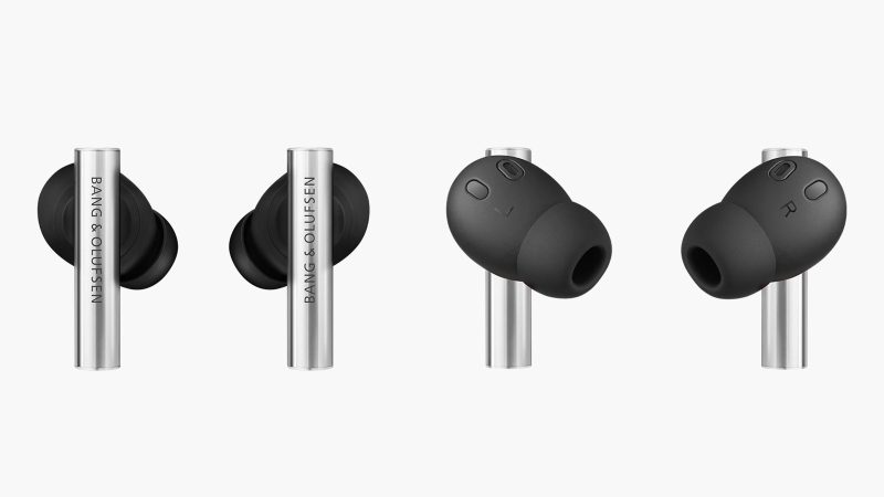 The Bang & Olufsen BeoGrace earphones boast a sleek, minimalist design that showcases luxury craftsmanship, premium audio performance, and modern wireless technology.