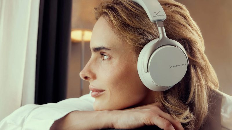 Beyerdynamic AVENTHO 200 wireless headphones with ANC, 60-hour battery life, and premium German-engineered sound, available in black and Nordic gray.