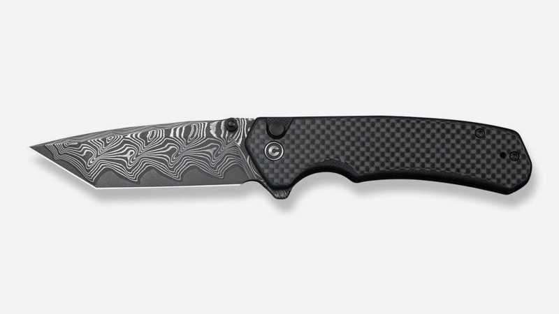 The CIVIVI Button Lock Brazen Flipper knife features a sleek ergonomic handle and a stainless steel blade designed for everyday carry.