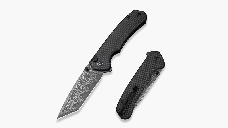 The CIVIVI Button Lock Brazen Flipper knife features a sleek ergonomic handle and a stainless steel blade designed for everyday carry.