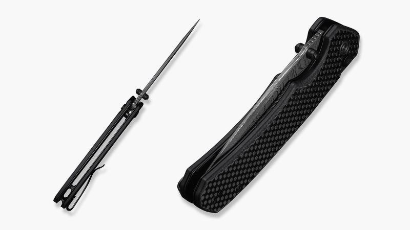 The CIVIVI Button Lock Brazen Flipper knife features a sleek ergonomic handle and a stainless steel blade designed for everyday carry.
