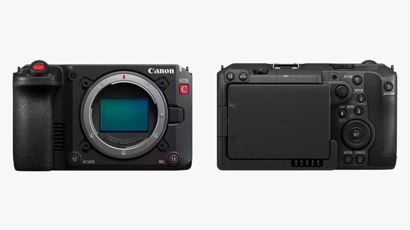 Canon’s EOS C50 compact cinema camera with full-frame 7K sensor, dual ISO, and vertical crop recording in a lightweight 1.5-pound body.