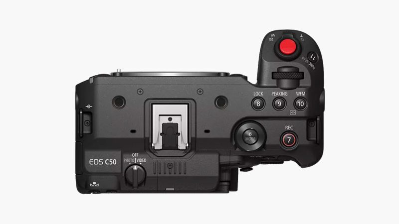 Canon’s EOS C50 compact cinema camera with full-frame 7K sensor, dual ISO, and vertical crop recording in a lightweight 1.5-pound body.