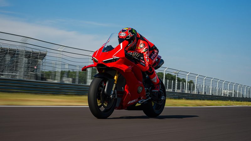 Ducati Panigale V4 R superbike with MotoGP-inspired design and race-bred performance.