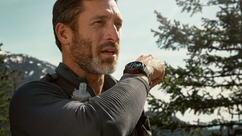 Garmin fēnix 8 Pro MicroLED smartwatch with 4,500-nit display, rugged design, and advanced satellite safety features.