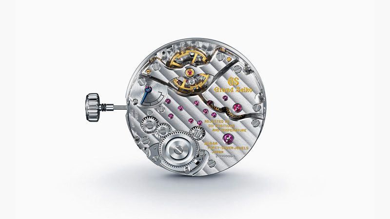 Grand Seiko Evolution 9 SLGW007 watch with moonlit birch dial, 38.6mm steel case, 9SA4 Hi-Beat movement, and 80-hour power reserve.