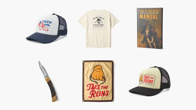 The Huckberry x Code of the West collaboration features rugged Western-inspired apparel and gear, blending timeless frontier style with modern functionality.