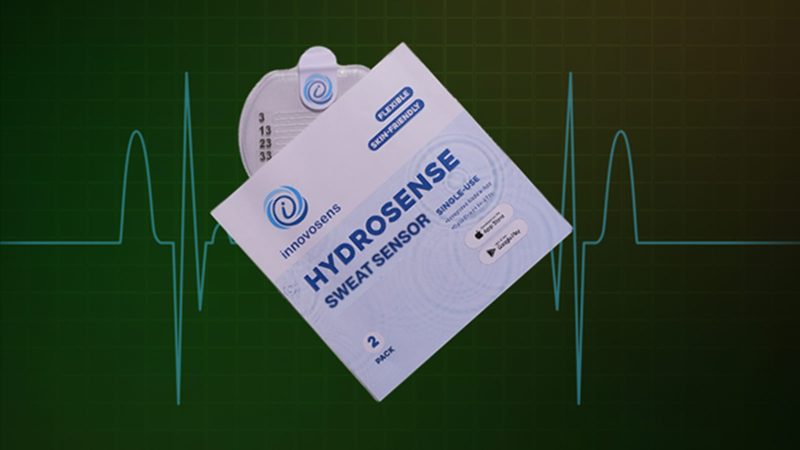 The Hydrosense AI Sweat Sensor is a wearable device that tracks hydration and electrolyte loss, providing AI-powered real-time data for athletes and enhancing fitness performance.