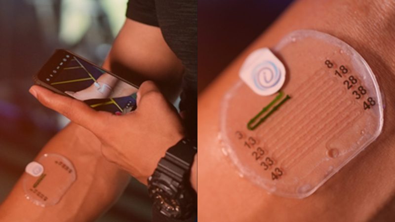 The Hydrosense AI Sweat Sensor is a wearable device that tracks hydration and electrolyte loss, providing AI-powered real-time data for athletes and enhancing fitness performance.
