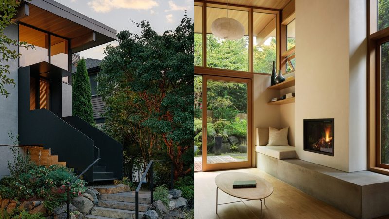 In-Kind House by GO'C — a modern Seattle remodel with white-oak interiors, clerestory windows, and seamless garden connection.