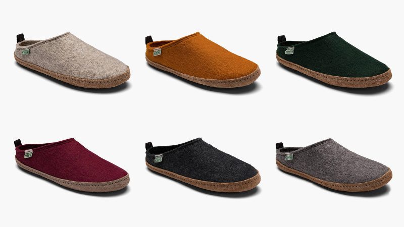 Kyrgies Indoor Wool Slides are minimalist house shoes crafted from sustainable materials with a slip-on design and artisanal construction.