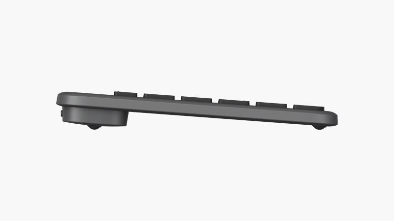 Logitech’s Signature Slim Solar+ K980 wireless solar-powered keyboard features a sleek, slim design and provides infinite charging from natural and indoor light.