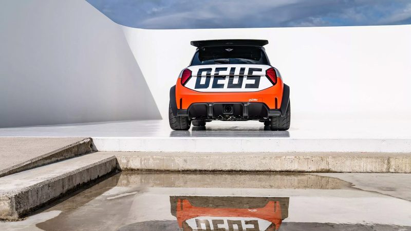 MINI JCW x Deus Ex Machina concepts showcase bold surf-inspired and motorsport-driven designs at the IAA Munich Motor Show.