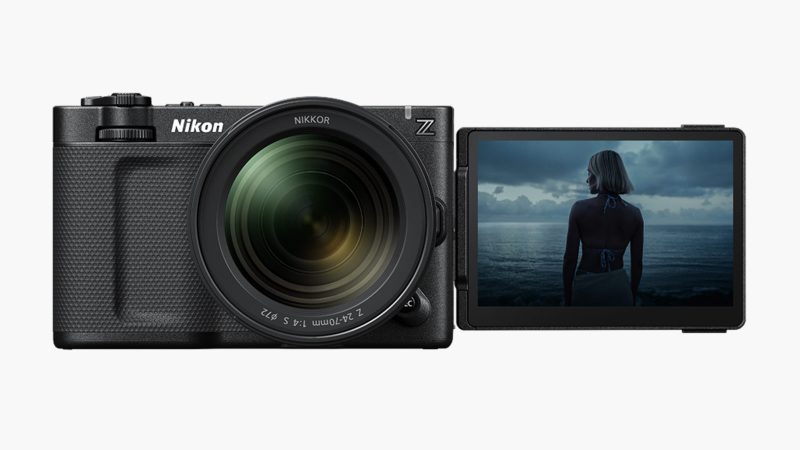 Nikon RED ZR mirrorless camera features bold red design, high-speed performance, and pro-level imaging power.