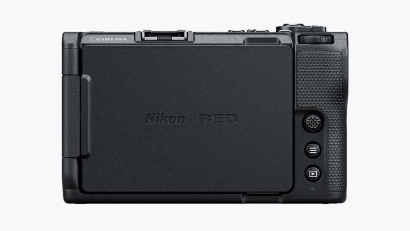 Nikon RED ZR mirrorless camera features bold red design, high-speed performance, and pro-level imaging power.