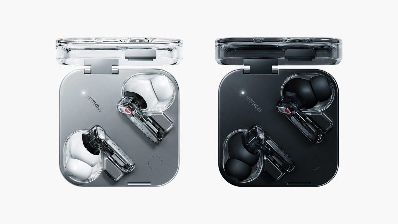 The Nothing Ear (3) wireless earbuds have a transparent design, a Super Mic charging case, 12mm dynamic drivers, ANC, bone conduction voice pickup, and AI features.